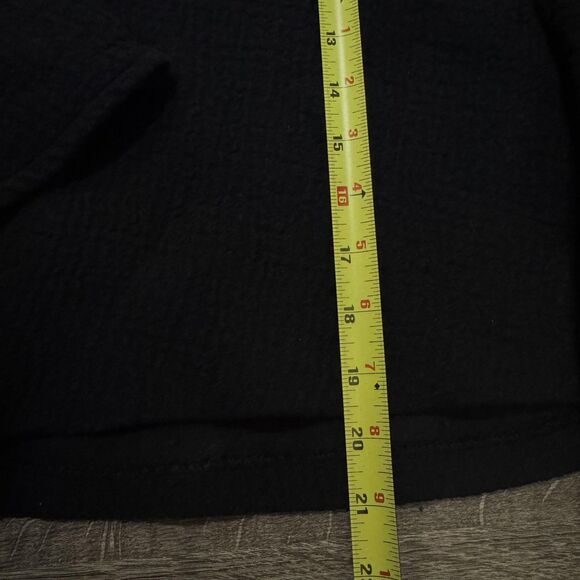 Zara Sweater Womens Small Black Textured Wool Blend Long Sleeve Lined Top NWT - Picture 6 of 8